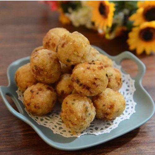 安徽特产舒城糯米圆子纯手工特色小吃腊肉盐肉44个糯米团子1000g