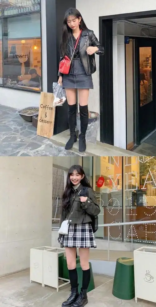 韩国小个子博主的可爱清新穿搭风～赏心悦目的感觉