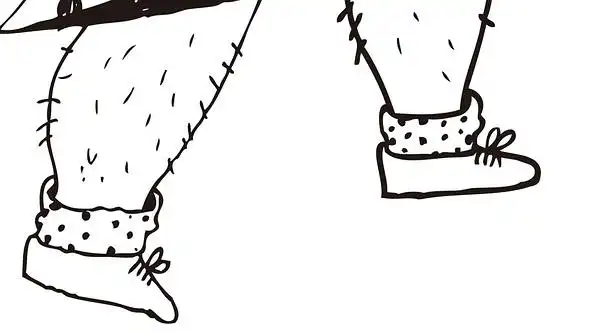 经常毫无保留展现的腿毛