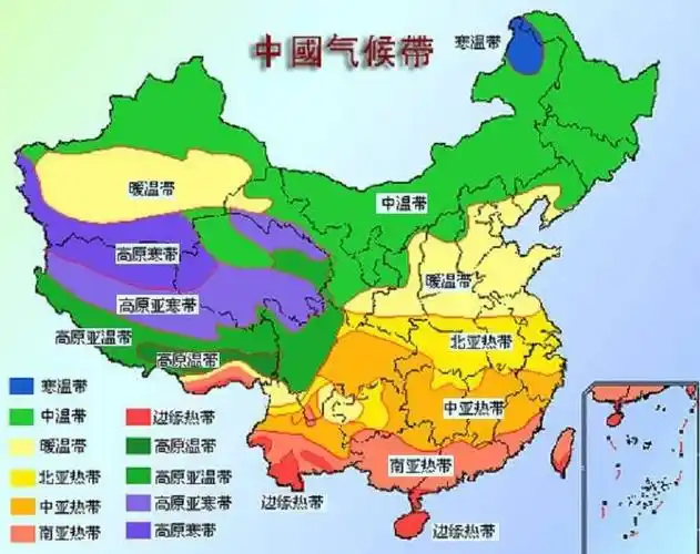 南亚热带,中亚热带,北亚热带是怎么划分的