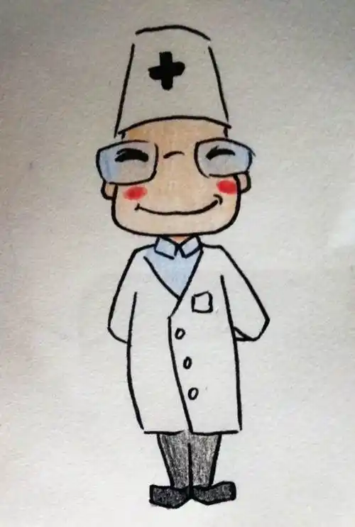 医生画像简笔画 医生画像简笔画涂色 - 第 3 - 水彩迷