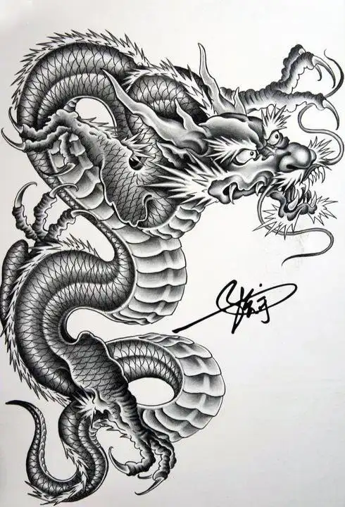 龙纹身图案