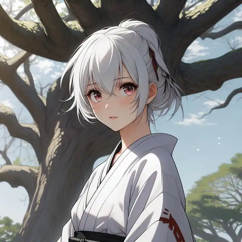 96动漫风白头发头像00 探索动漫世界,白发角色总有着别样的魅力.