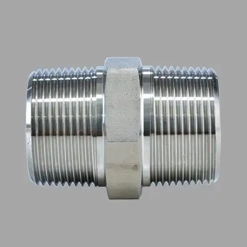 1tsp液压碳钢镀锌接头英制锥管螺纹双丝直通管接头