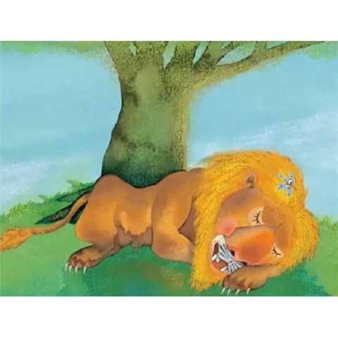 伊索寓言蚊子和狮子动画视频网盘ppt素材