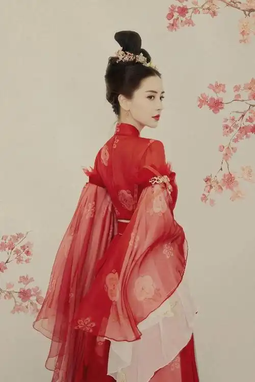 baby一身古装造型,戴着精致的发饰,看上去还真的就是仙女一般.