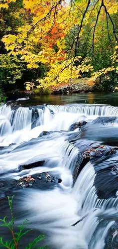 大自然最美的景色也只不过如此-美丽的瀑布