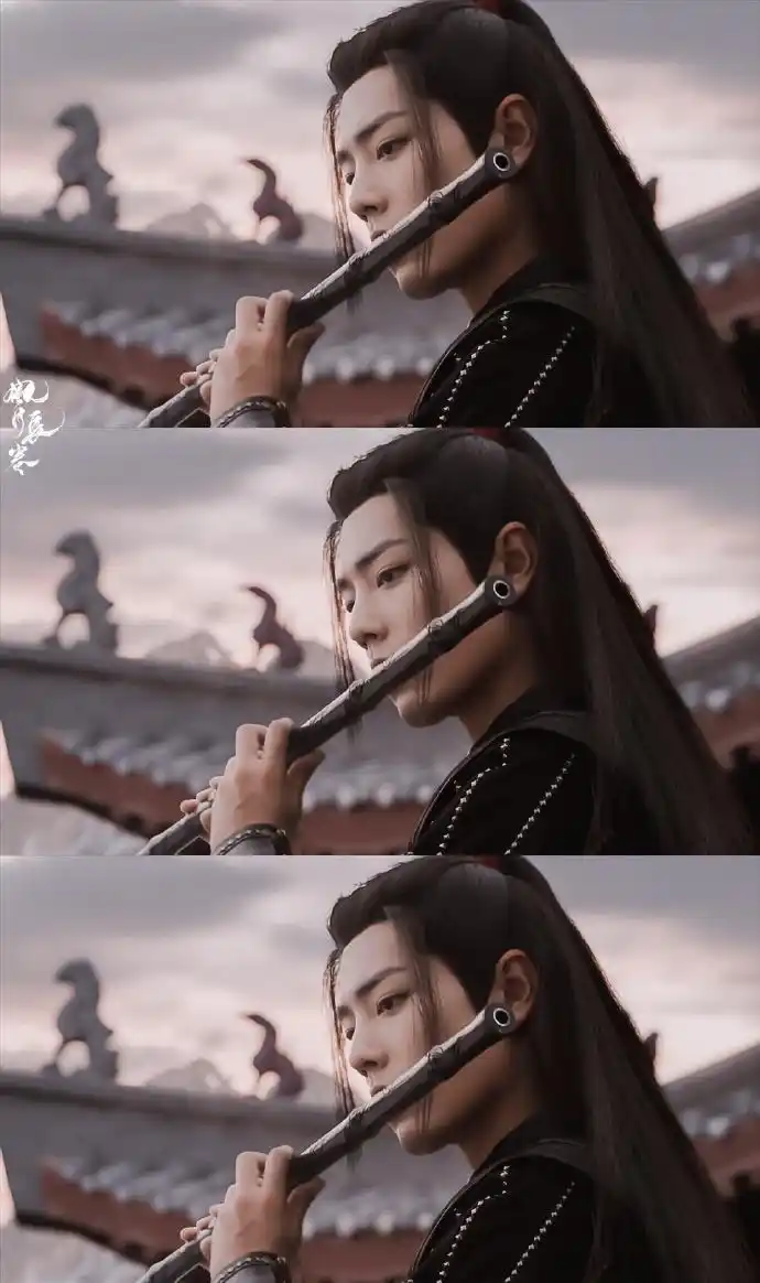 肖战截修 | 电视剧陈情令 | 肖战魏无羡「 哥哥这几个吹笛的镜头也太