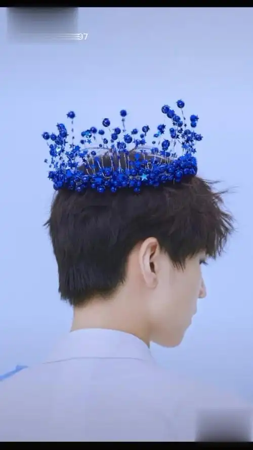 王俊凯 突然发现了这张图,突然发现小俊的皇冠也是乱绑的,我居然做的