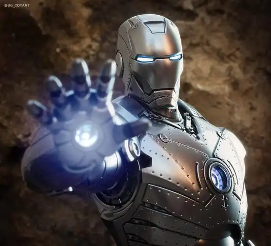 《钢铁侠》钢铁侠mark ii 1:6比例合金珍藏人偶官方实物图