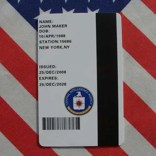 美国中央情报局cia身份id卡 central intelligence agency身份卡