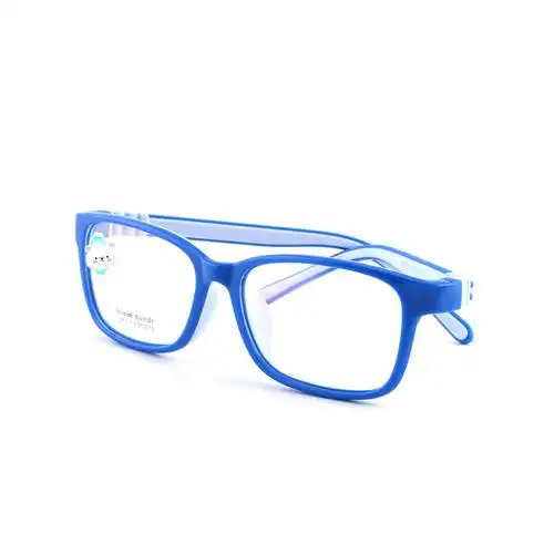 新款小学生防蓝光平光近视框架tr90超轻硅胶儿童眼镜架批发1273