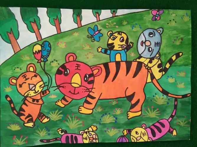 其它 南关小学二年级一班闫雯慧小朋友绘画作品 想学画画的小朋友可以