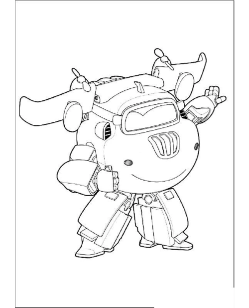 超级飞侠填色简笔画可直接打印a4纸