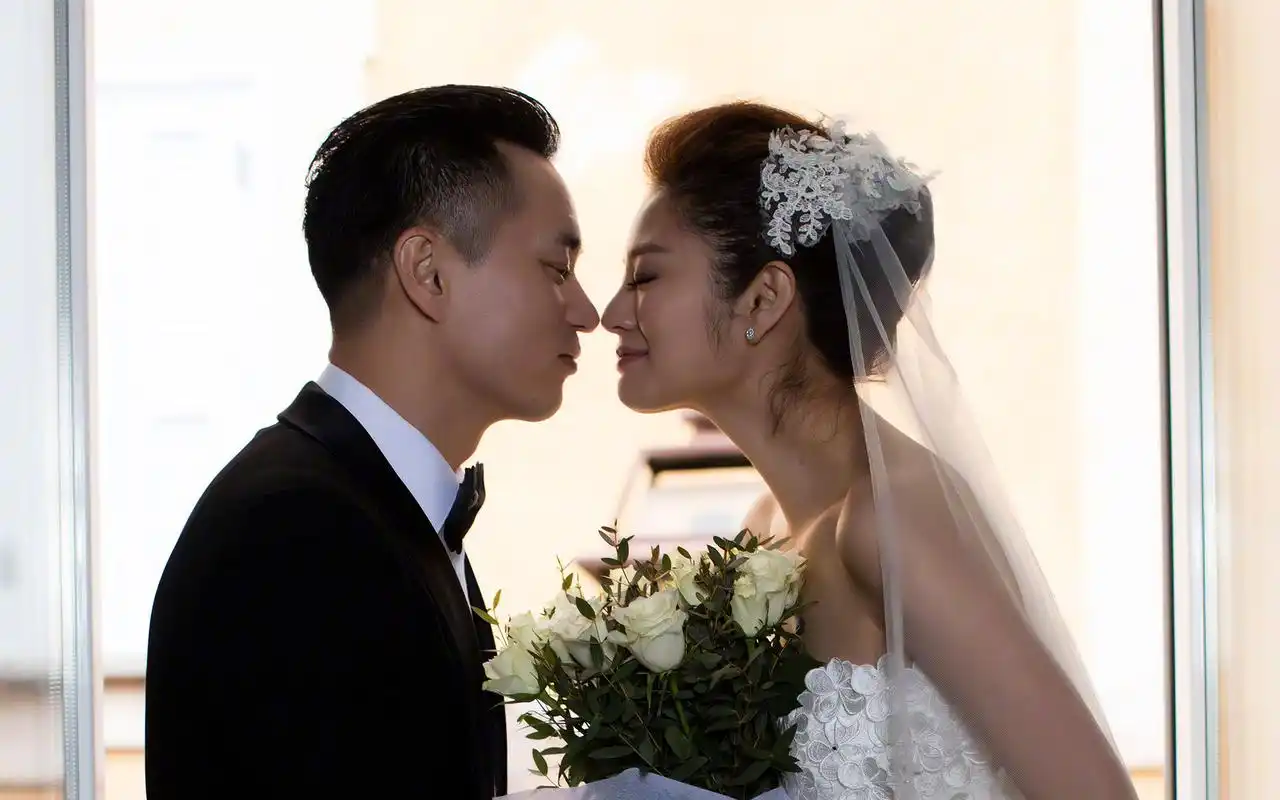 安以轩唯美结婚照壁纸_遇见下一站幸福