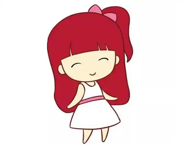 幼儿小女孩简笔画彩色古装q版小女孩简笔画彩色图片素材大全人物简笔