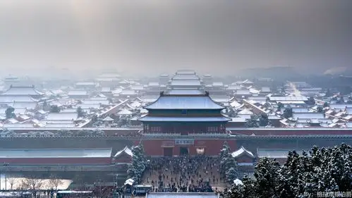 发几张景山故宫雪景全景图