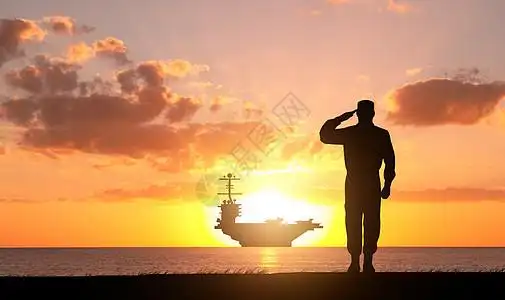 建军节背景图片照片  |新疆南疆风光背景  |黄昏下军人剪影