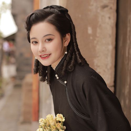 小姐公主蝴蝶结可爱假发卷发大小复古怀旧上海卷发片