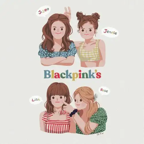 有没有blackpink四人的壁纸无水印