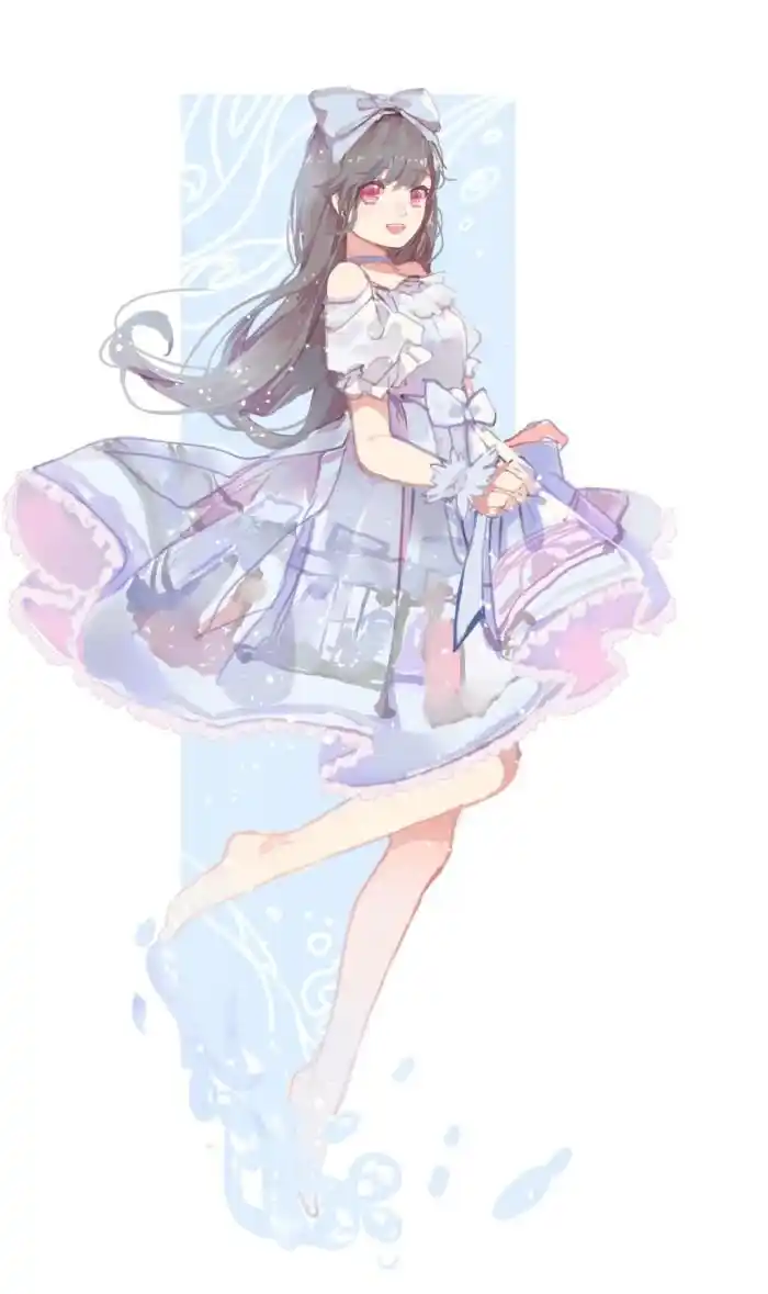 人物手绘,从未见过如此清新靓丽的美少女,糟糕,是恋爱的感觉