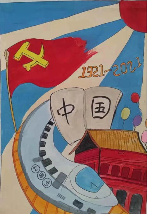 管理学院青春向党红色手绘海报征集活动投票开启