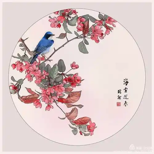 《工笔花鸟图》摄影与绘画的完美融合