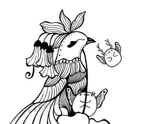 用一条线条画一幅画简笔画