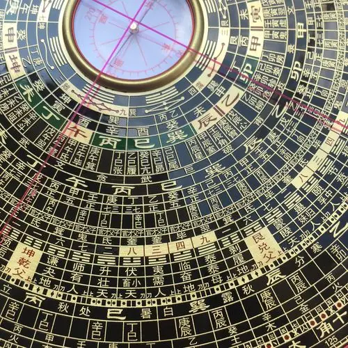 老字号八寸三元三合综合罗盘集福堂厂家直销激光雕刻纯铜天池风水