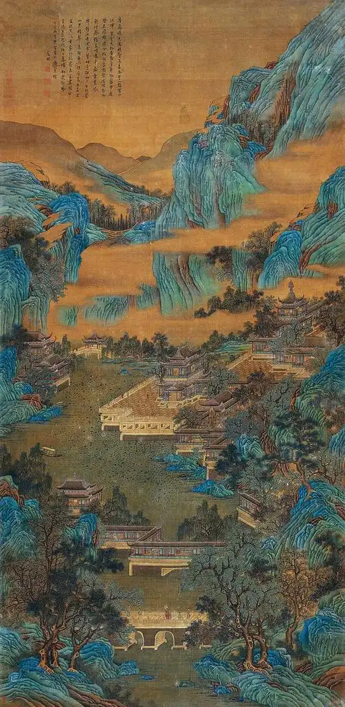 南宋 赵伯驹 青绿山水 - 阴山工作室 - 阴山工作室