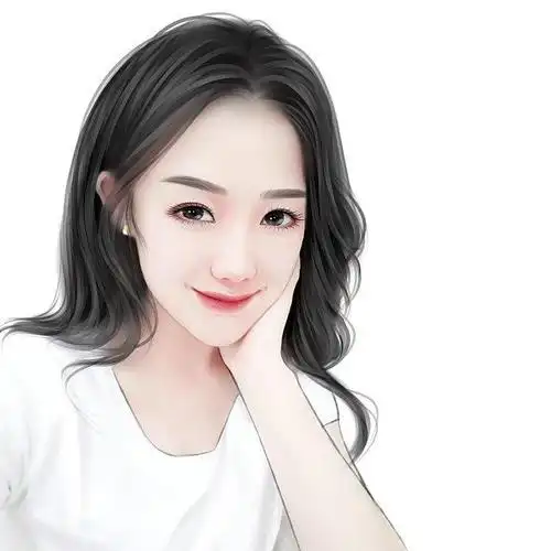 淡彩水墨手绘微信头像,清雅飘逸,唯你而已