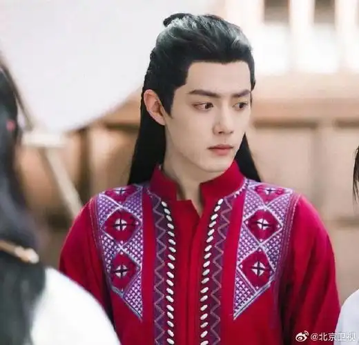 玉骨遥肖战红衣造型太绝了##肖战