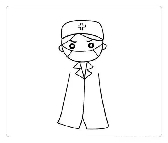 不忘英雄,致敬白衣战士|羊绵绵简笔画