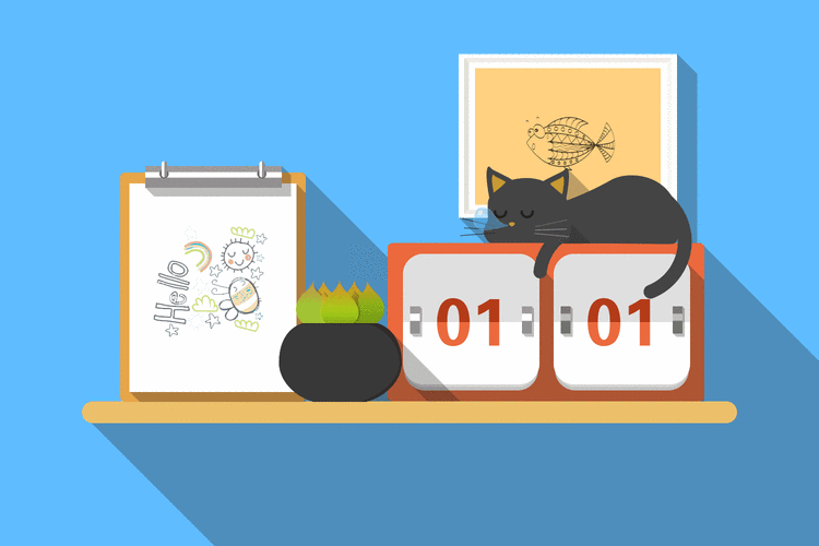 电子日历gif动态桌面图