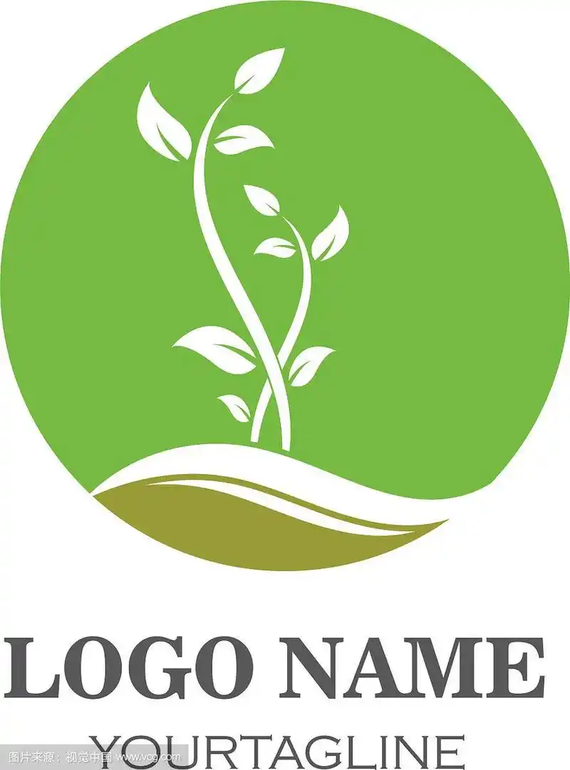 植物标志图标设计