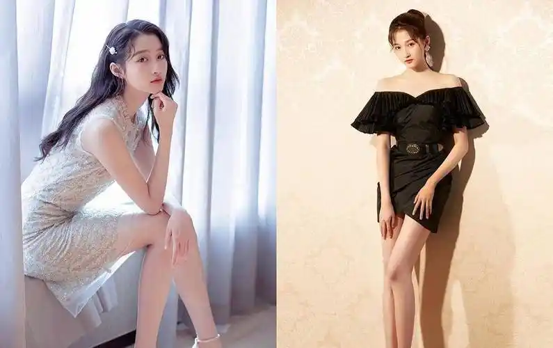 5位女明星比大长腿,杨幂比例超好,关晓彤白又瘦,金晨太惊艳了_自然