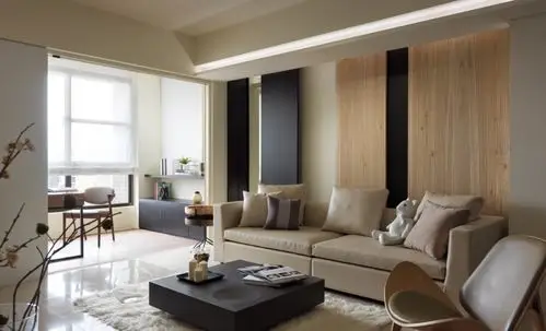 中产风尚中心71平港式装修效果图