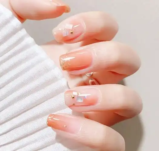 好看的渐变指甲美甲