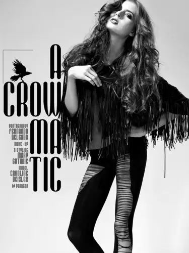 欧美acrowmaticcaro时尚黑白人像杂志