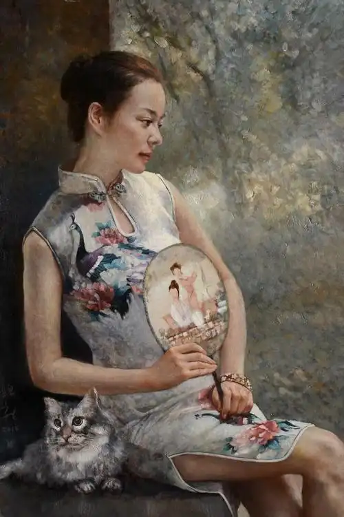 学院派画家张锦龙油画作品欣赏细微处尽显女性之美