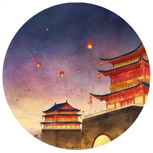 长安夜|插画|商业插画|风一伊 - 原创作品 - 站酷 (zcool)