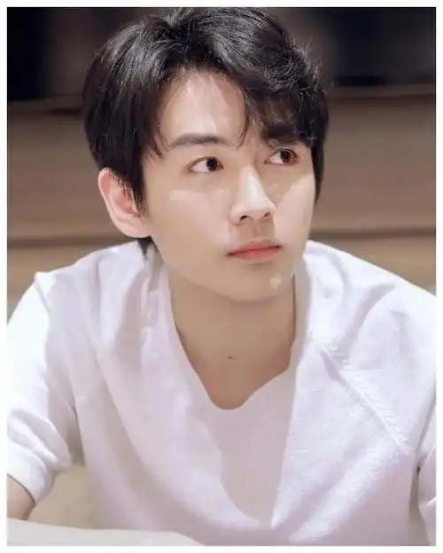 陈晓这一形象中,所尝试的偏分发型算是当下年轻小鲜肉们非常喜欢的