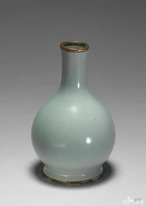 故瓷004372  北宋汝窑青瓷胆瓶