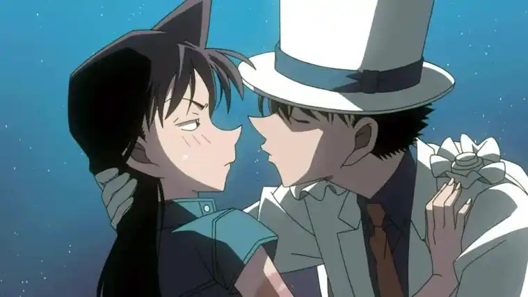 该作是怪盗基德第四次登场于名侦探柯南的剧场版动画中,海报上基德与