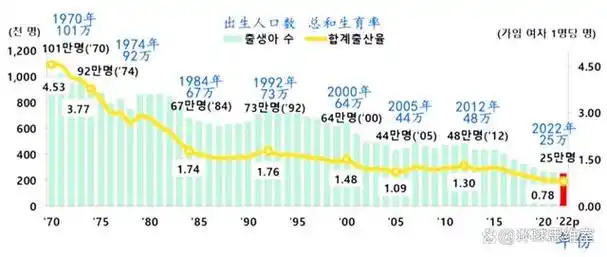 近年来,韩国社会出现了一个令人担忧的趋势,即韩国人口的急剧减少.