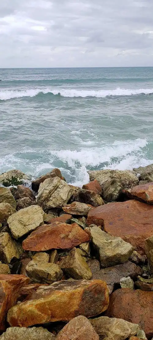 海南,人们向往的地方,美丽的沙滩,浩瀚的大海,岸边的礁石,挺拔的椰树