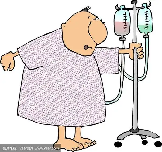 穿着病号服的人