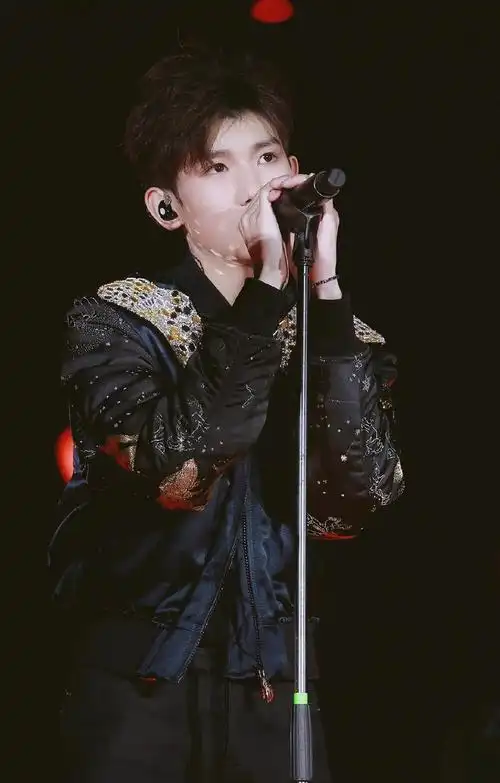 王源生日演唱会帅气舞台照图片