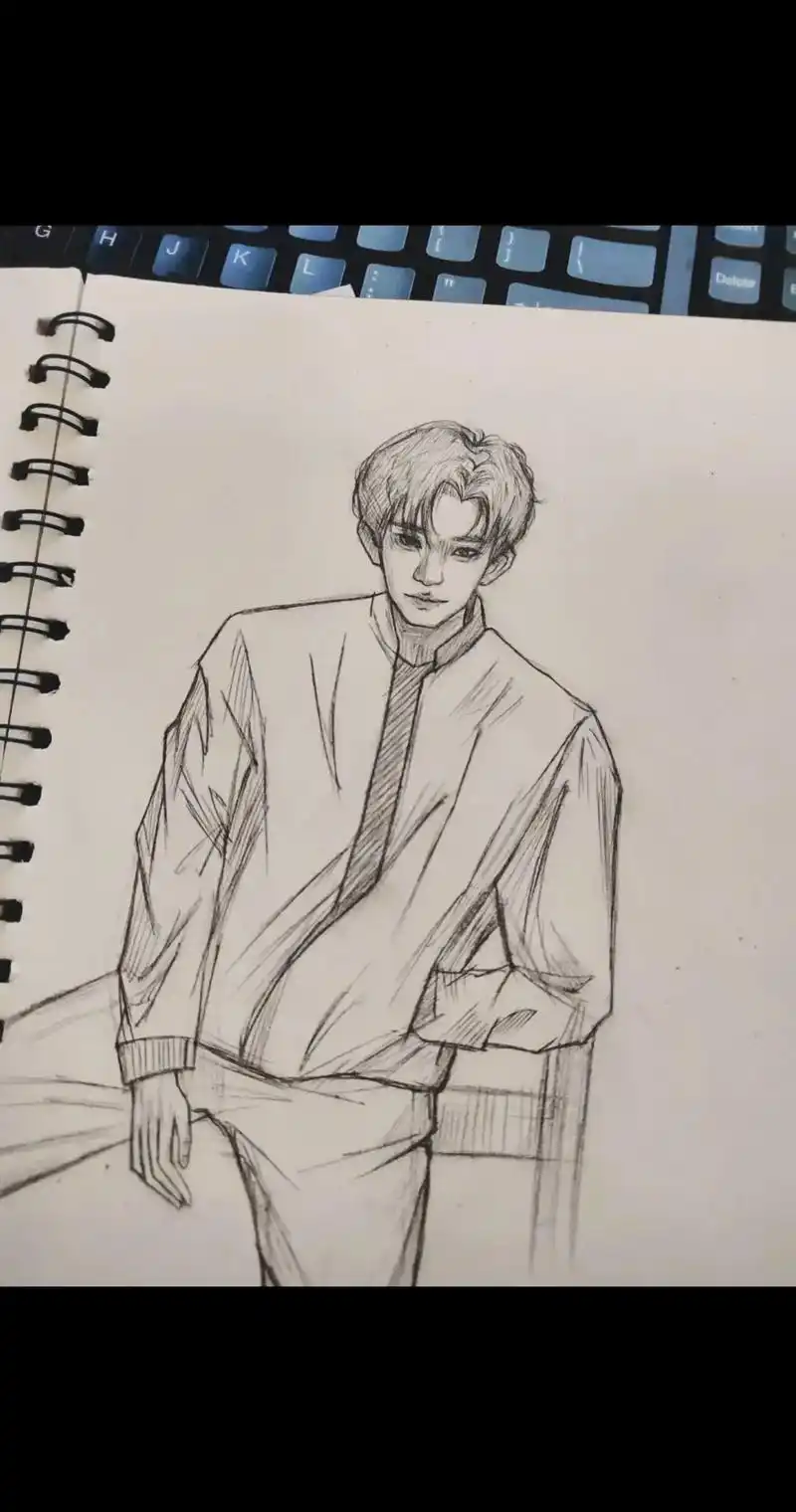 "95787177159499937195"#手绘 #易烊千玺 #临摹