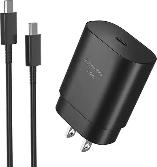 android 手机充电器,25w type c 充电器快速充电适用于三星 galaxy